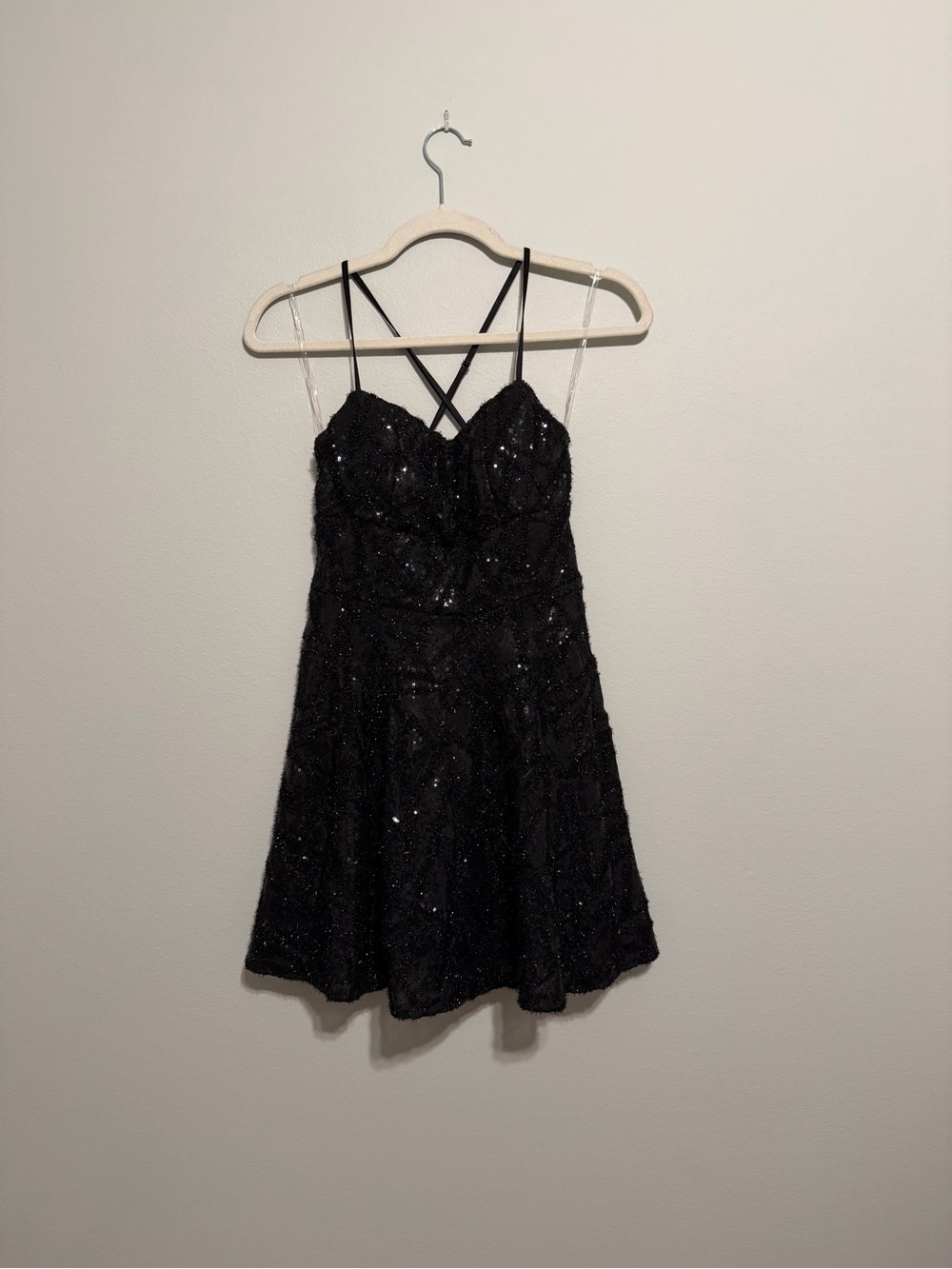 Honey and Rosie Black Sequined Dress